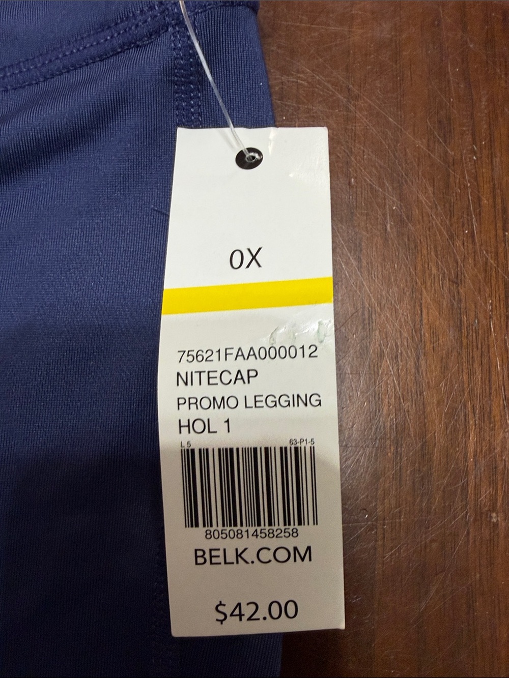 NWT Zelos Navy Blue Leggings Size 0X - Picture 3 of 13
